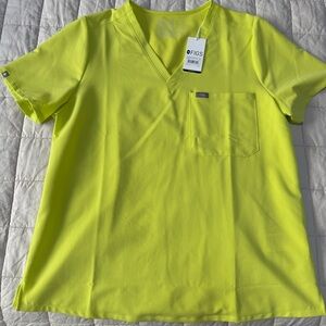 FIGS Catarina One-Pocket Scrub Top Citrine XL